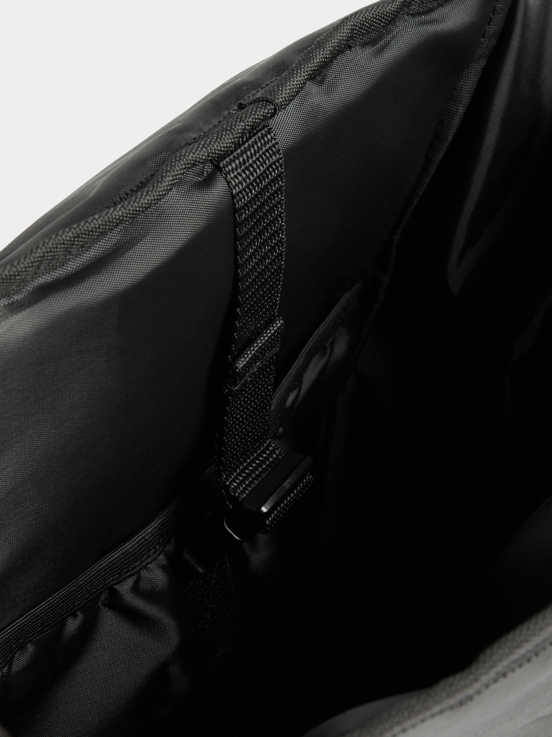 TS Roll Top Black Backpack